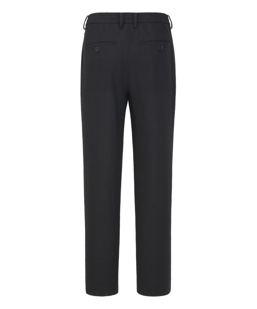 Jilseutyueoteunyuyogmaen Summer Texture String Setup Pants - Black (Jnpa6B386Bk)