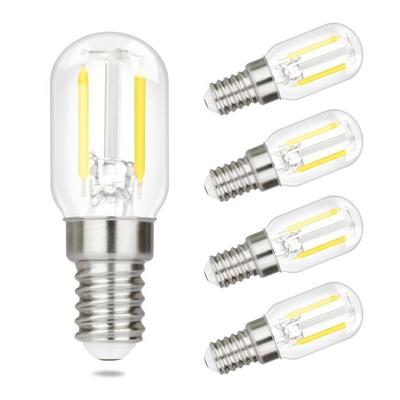 LED E14 Bulbs - NETTLIFE - T22 Retro Edison - 2W - Cool White 6000K - Pack of 4