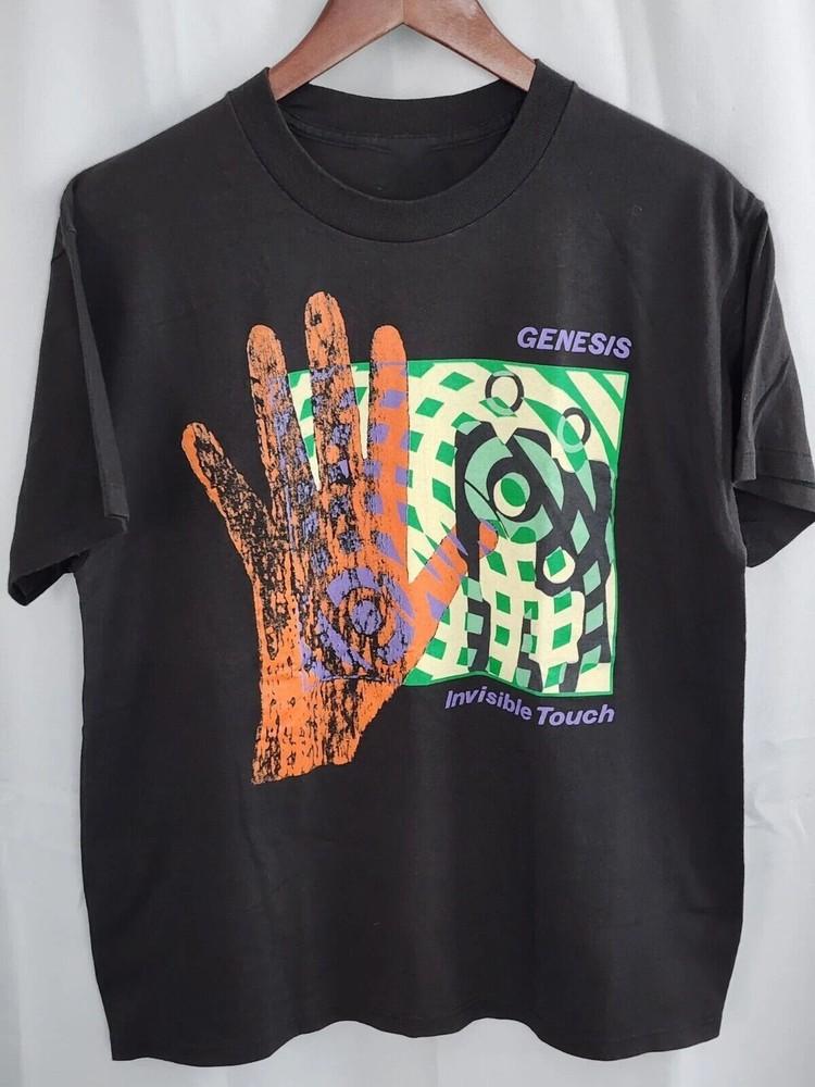 Винтажная футболка группы Genesis 1987 года, тур Invisible Touch, унисекс, размер от S до 5XL, унисекс, футболка M