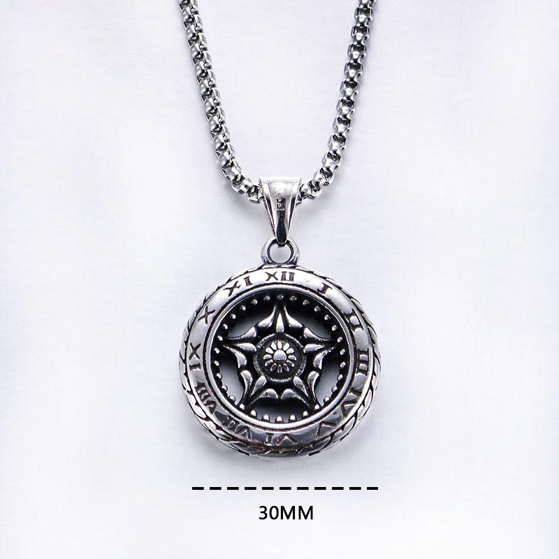 Módní náhrdelník stříbrné barvy Módní doplňky Hip Hop Pánské a Dámské Vintage přívěsek na svetr Řetízek