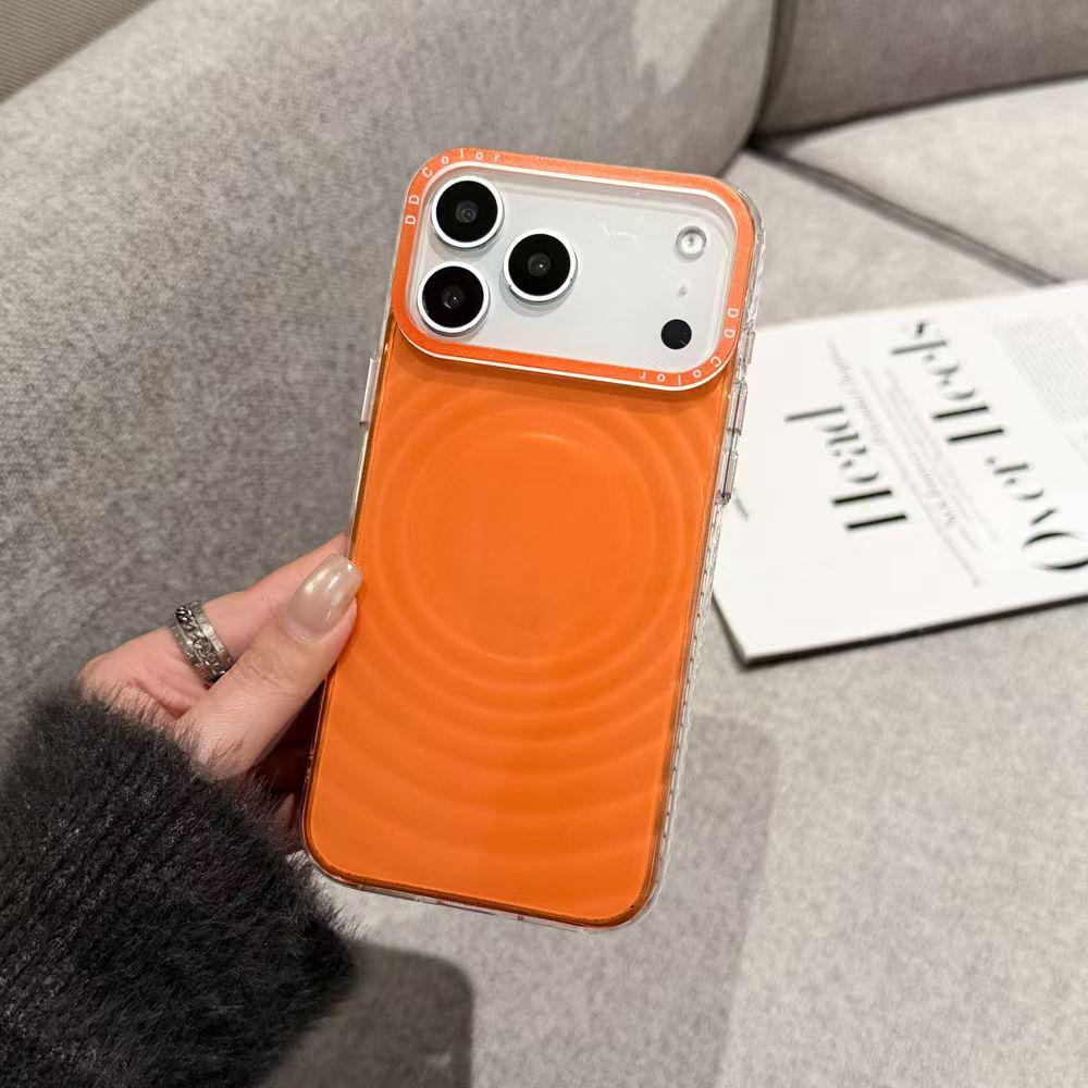 

Vibrant Ripples Shell Wave iPhone Case 2026 - Stylish American Street Style 14 Pro Max оранжевый