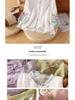 Women's Chinese Floral Embroidered Blouse: Loose Fit, Three-Quarter Sleeve, Contrast Color, Lapel-Style Tea Dress