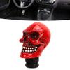 Skull Gear Shift Knob Red Universal Skull Head Resin Shift Lever Handle Shifter Knob Manual Lever Stick for Cars