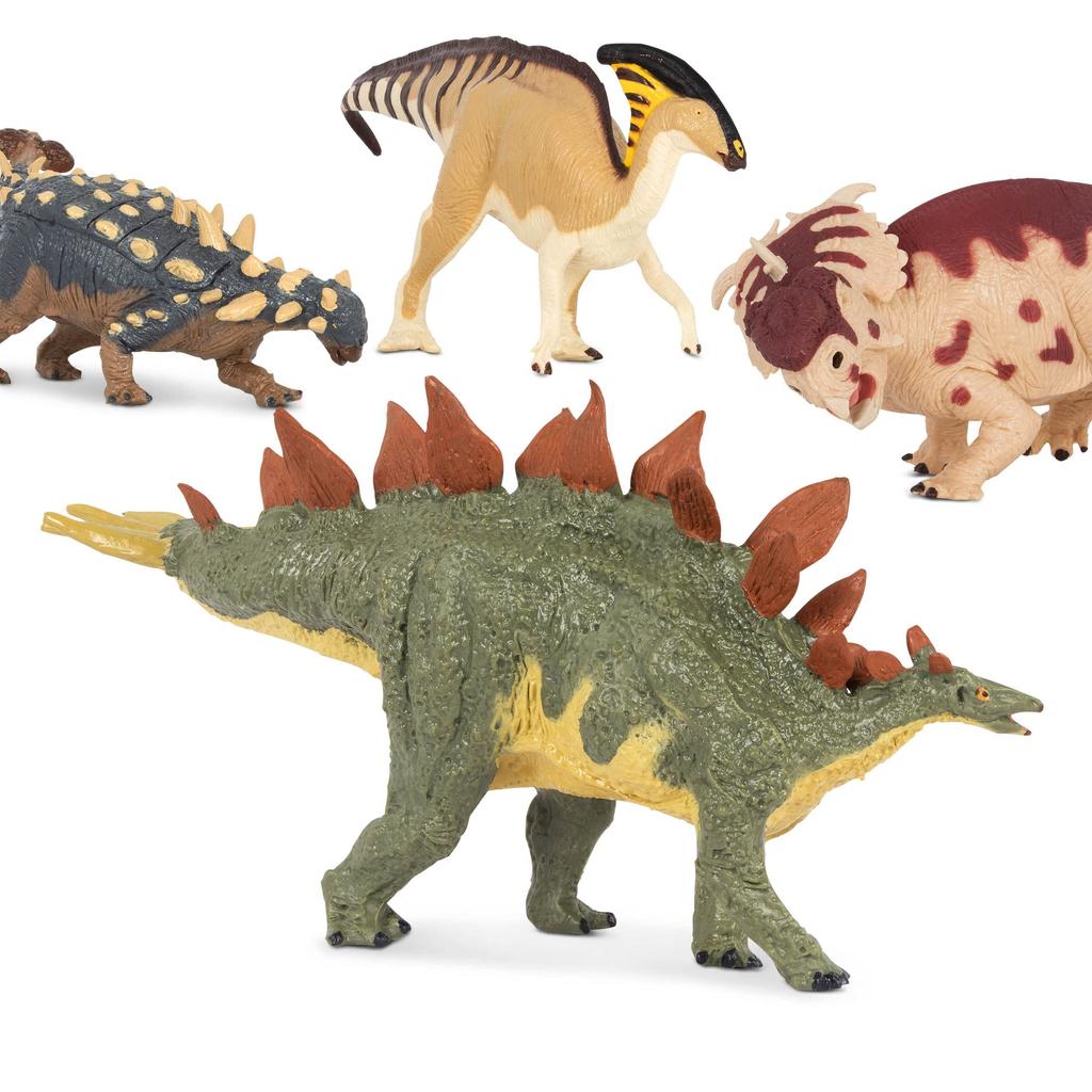 Terra by Battat Dinosaur Dinosaur Set of Ages 3 and Euoplocephalus Toys, Figures, 4, Toys, Dinosaurs, Gifts, Up, Stegosaurus, Parasaurolophus,