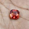 Natural Orange Sapphire Loose Gemstone 7.60 Ct Square Cut September Birthstone for Gem Collections
