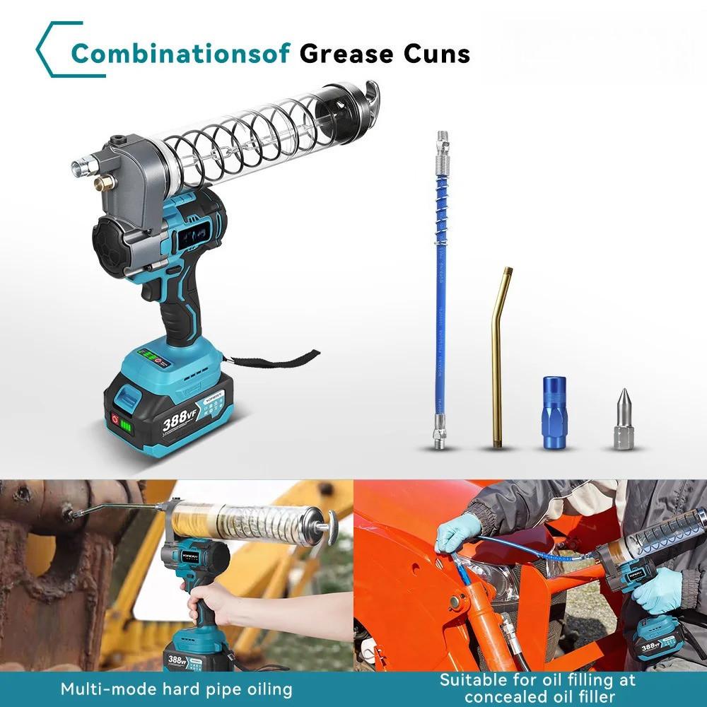 15000PSI Oil Injector Cordless Portable Lubricating Bearing Power Tool High Pressure Electric Grease Gun