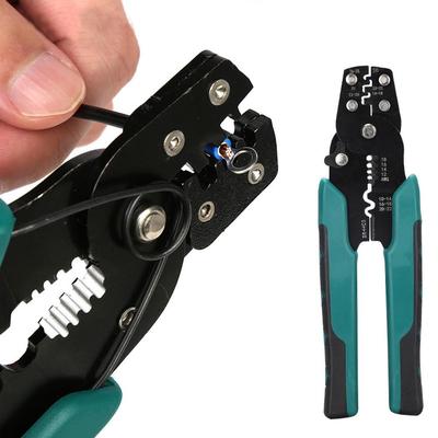 Multifunctional Electrical Crimping Pliers Wire Stripper Cutter Terminal Crimper Hand Tool for Cable Connector Repair Tool
