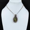 Copper Stichtite Pendant Copper Wire Wrapped Jewelry Gemstone Handmade Pendant Ethnic Style Jewelry Copper Wire Wrap Pendant Gift For Women