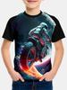 Children's T-Shirt Boy 3D Motorcycle Print T-Shirt for Boy Short Sleeve Top Active Outdoor Kids Girl T-Shirt Boy Child Tee Shirt