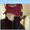 Cotton Stylish Embroidered Letter Baseball Cap Adjustable Fit Summer For