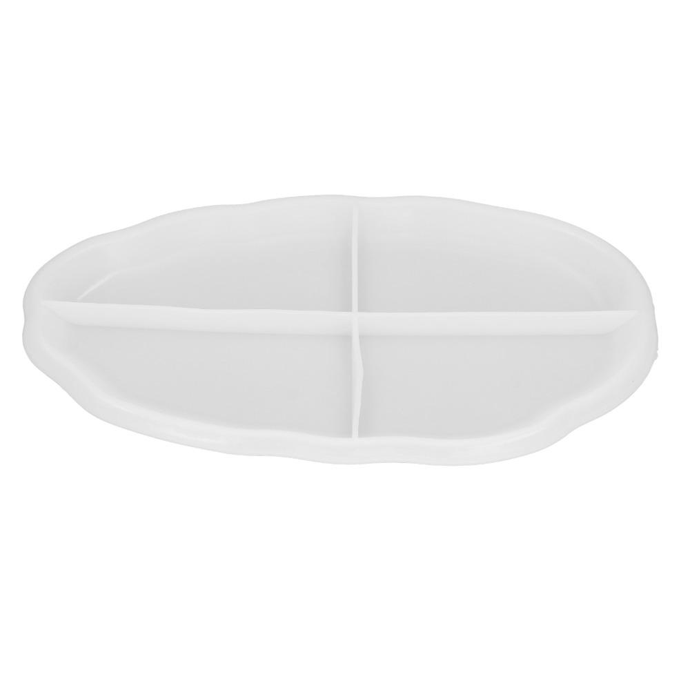 Silicone Irregular Oval Tray Mold Soft Transparent Tray Mold New Jewelry Holder Mold Storage Tray