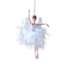 Ballet Girl Christmas Ornament Hanging  Dance Pendant Elegant Dance Pose  Indoor Holiday  Decoration