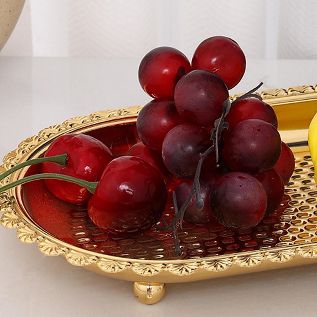 Party Snacks Plate Fruits Serving Tray Dessert Multi Purpose Decorative for Home Bedroom