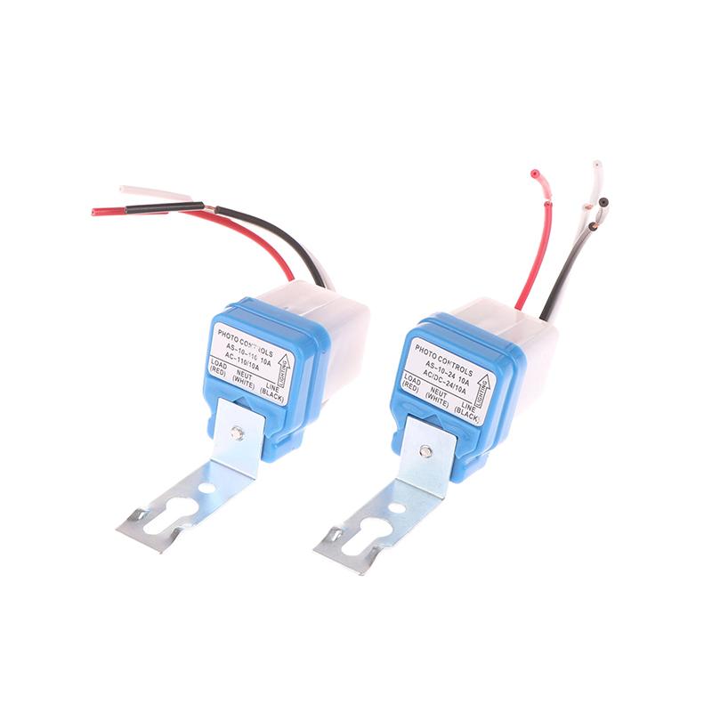 Automatic On Off Photocell Street Lamp Light Switch Controller Dc Ac 12/24/110/220V 50-60Hz 10A Photo Control