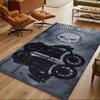 Harley-davidson Personalized Name Floor Rug Office Rug Design for Foyer Kitchen Playrooms Game Room Anti-slip Rug Office home decor Gift for Festivals