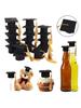 10/30/50 Peças de Chapéus de Formatura de Feltro para Decoração DIY de Garrafa de Vinho Festa de Formatura 2026 Presente Chapéu de Bacharel Mini Ornamento de Mesa