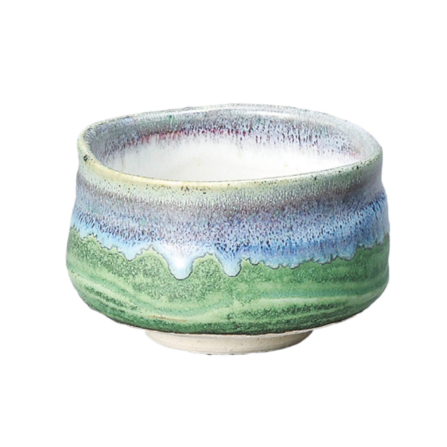 

Yamakiikai Matcha Iguchi Diameter x Height Y1543 Bowl, Shinkai, 10.5cm 7.5cm, зелёный