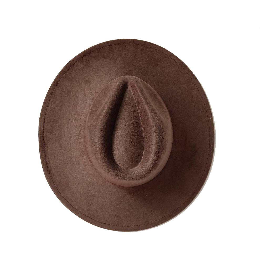 For Burning Vegan Suede Fedora Rancher Hats Blank Hats Multicolor Heart Shaped Top 9.5Cm Brim Unisex Jazz Hat Church Hat