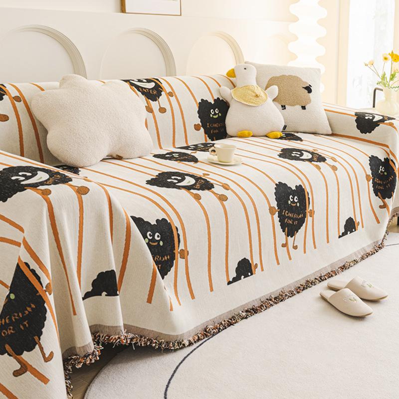 

Полотенце для дивана из синели, универсальный универсальный чехол для дивана Four Seasons, пылезащитный чехол, цельный диван, большой тканевый чехол 180*130cm