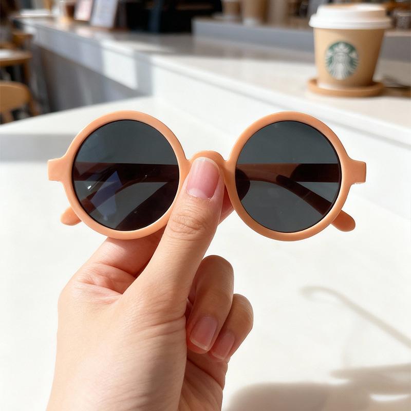 

Round Frame Children S Sunglasses Trend Boys And Girls Fashion Sunglasses Party Glasses помаранчевий