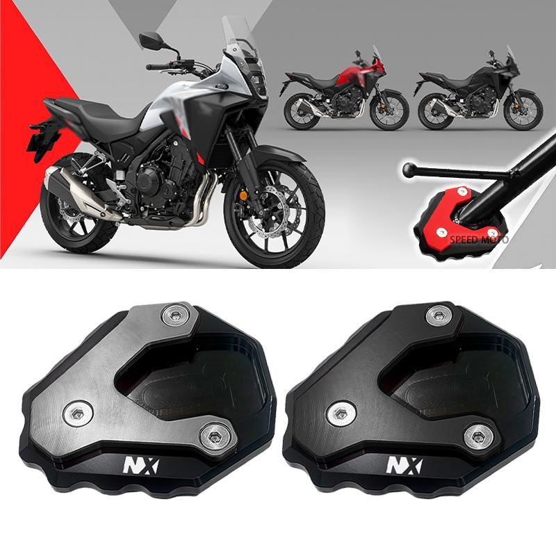 FOR HONDA NX500 NX400 2024 2025 Motorcycle aluminum Kickstand Foot Side Stand Extension Pad Support Plate NX 500 NX 400