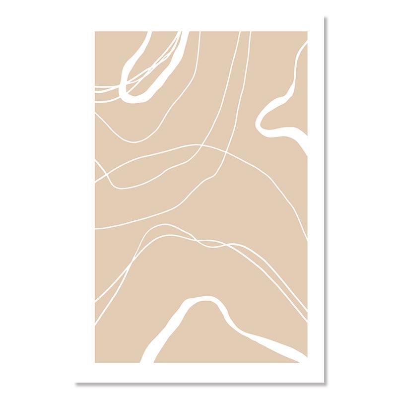 

Бежеві Пампаси Полотно Плакат Shell Reed Leaf Сучасне настінне мистецтво Принти Засушені квіти Друк картин Скандинавські плакати Декор вітальні 30x40cm No Framed