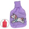 Hot Water Bottle Cute Cover Rubber Hot Water Bag for Hot Cold Compress Hand Feet Warmer Neck and Shoulder Pains Relief