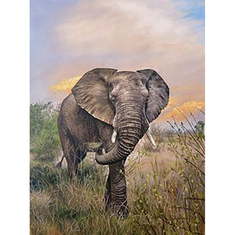 Diy Elephant 5D Diamond Painting Full Round Drill Mosaic Animals Diamond Embroidery Cross Stitch Kits Home Decor Wall Art Gift