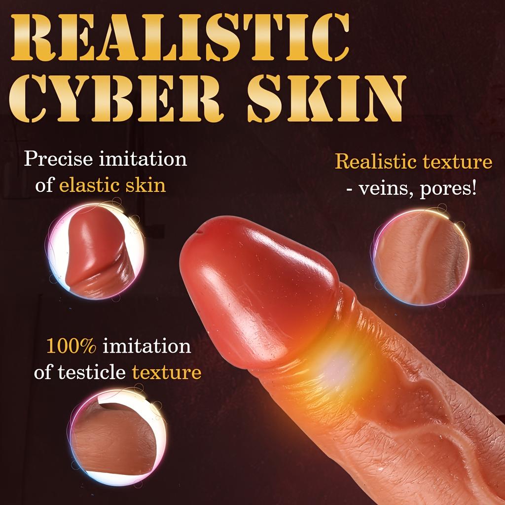 Retractable Penis Penis,Heating And Remote Control Function,G-spot Pleaser,Liquid Silicone Retractable,Send Girlfriend Small Toy,Single Female Toy