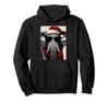 Christmas Elephant with Sunglasses and Santa Hat, Funny Animal Hoodie