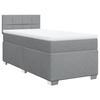 Maison Exclusive - Sommier à lattes de lit avec matelas gris clair 80x200 cm tissu
