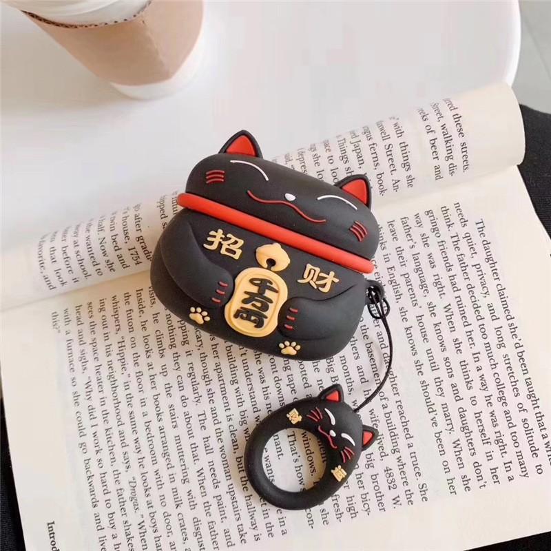 Cartoon lucky cat apple AirPods pro 1/1/1 new third generation bluetooth headset case silicone