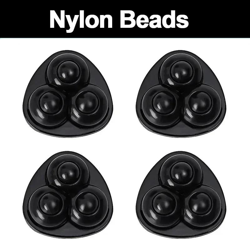 4/8 Stück Mini-Lenkrollen, selbstklebend, universelles Edelstahl-Lenkrad, 360°-Drehscheibe für Möbel, Schrank, Müll