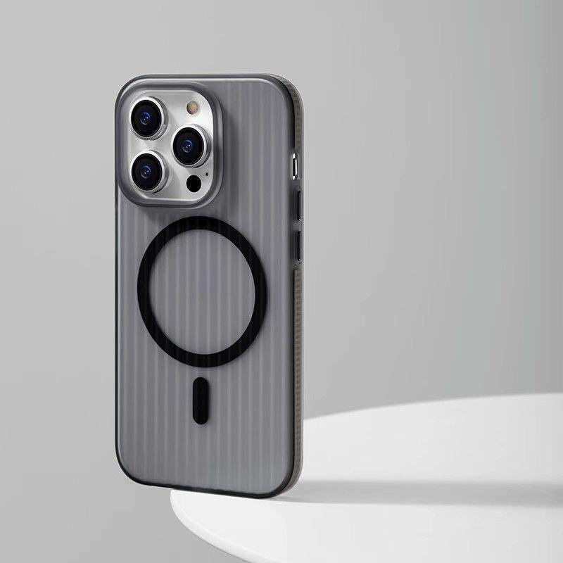 Anwendbar auf iPhone16plus Handyhülle Eisnebel Magnetische Hülle Apple 14 Matte Harte Schutzhülle