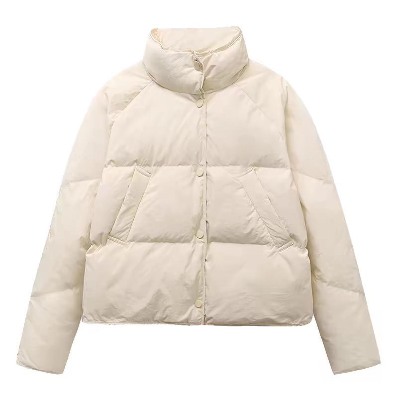 

Milk Huhu age reduction new down jacket women s short white duck down small man fashionable blue coat S (80-60kg can wear)