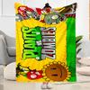 Plants Vs Zombies Adventure Blanket Warmthful Decor Perfect for Chair Office Sofa Four Seasons Multipurpose Modern Style
