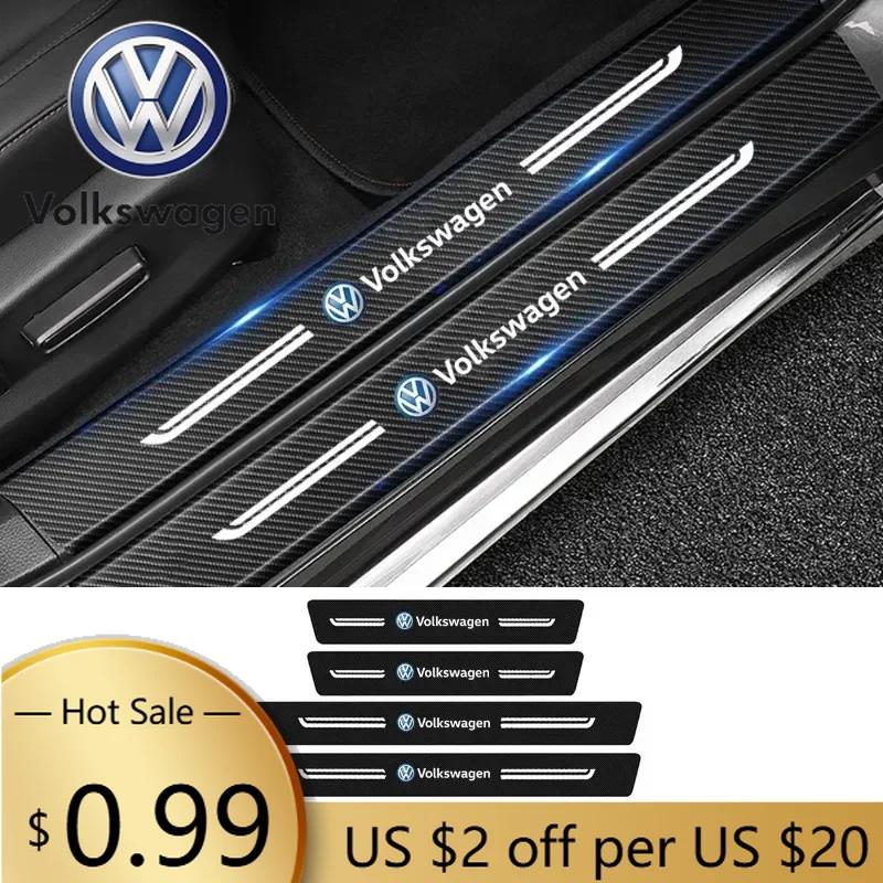 For VOLKSWAGEN VW 2025 Hot Car Door Sill Protector Trunk Bumper Threshold Sticker for Volkswagen Passat Tiguan Golf Bora Jetta S
