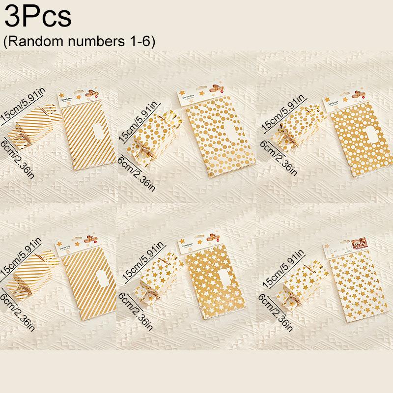 2PC/3PC/4PC Christmas Gift Box Set New Year Bronzing Pillow Box Graduation Ceremony Paper Christmas