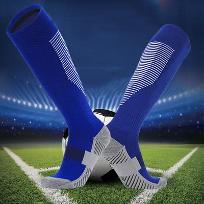 1 Pair Football Socks Soft Elastic Breathable Sweat Absorption Knee High Kids Youth