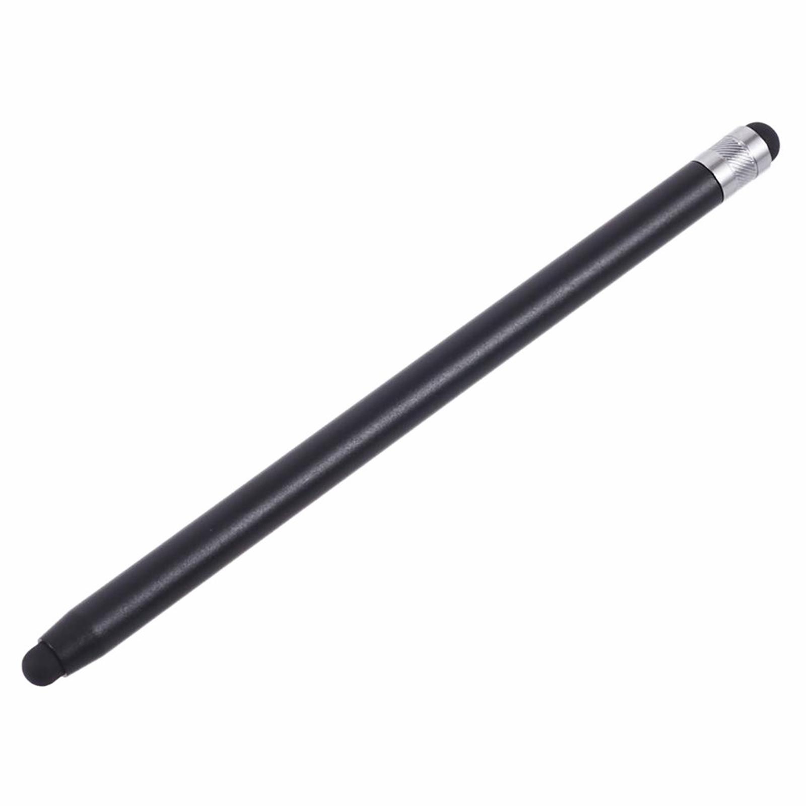 

2Pcs Passive Stylus Pen Smooth Writing Drawing Touch Screen Pencil with Dual Silicone Tips Black