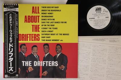 LP Record DRIFTERS  All About Drifters P13004APROMO WARNER PIONEER 1981 Japan Obi SoulFunk Used
