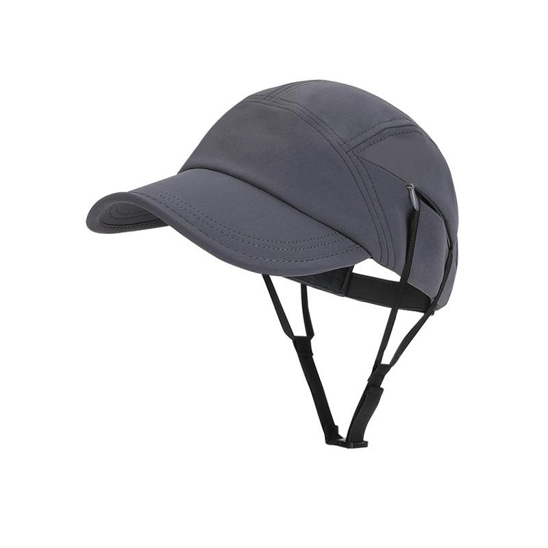 

Quick-dry Women Baseball Cap for Surfing Sports Summer Sun Hats Outdoor Travel Men Riding Cap with Hideable Windproof Rope серый