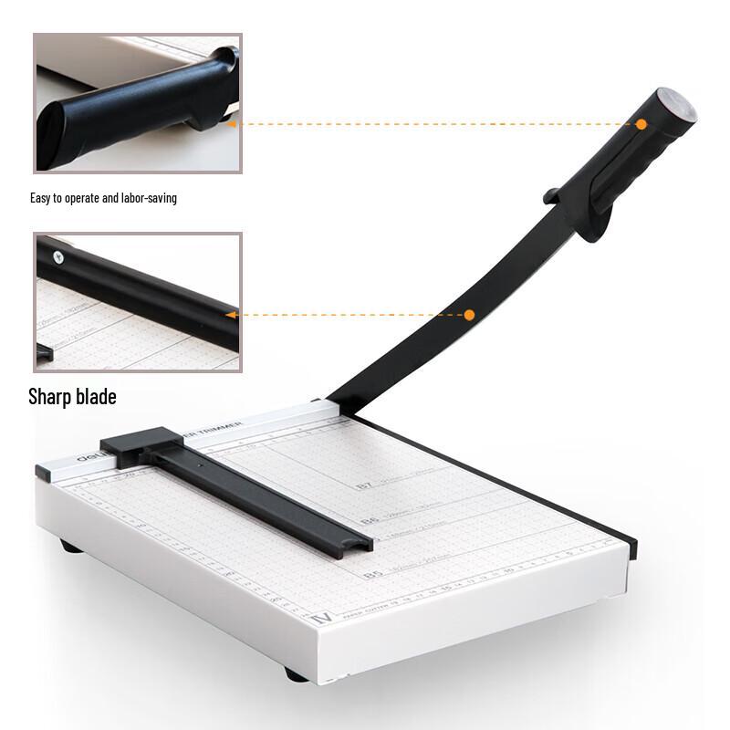 Deli Steel Paper Cutter A4/A3 CN plug (adapter included)