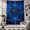Wall Hanging Tapestry With Custom Name & Text, Sheffield Wednesday FC Decorative Tapestry For Bedroom