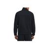Under Armour Solid Color Half-Zip Stand Collar Long Sleeve Jacket Men Jacket Black 1379916-001