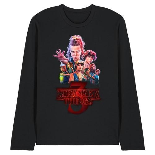 Stranger Things 3 Unisex Adult Poster Long-Sleeved T-Shirt