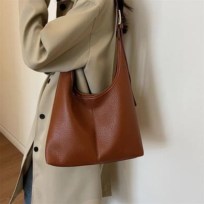 Bolsa Tote Grande Capacidade para Mulheres 2026 Fashi Bolsa de Ombro Bolsa de Menina Couro PU Macio Ombro Único para Ir ao Trabalho Bolsa Transversal