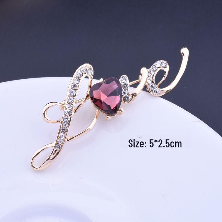 Elegant Women's Pearl & Rhinestone Cartoon Brooch Scarf Buckle with Diamond-Studded Alloy Corsage