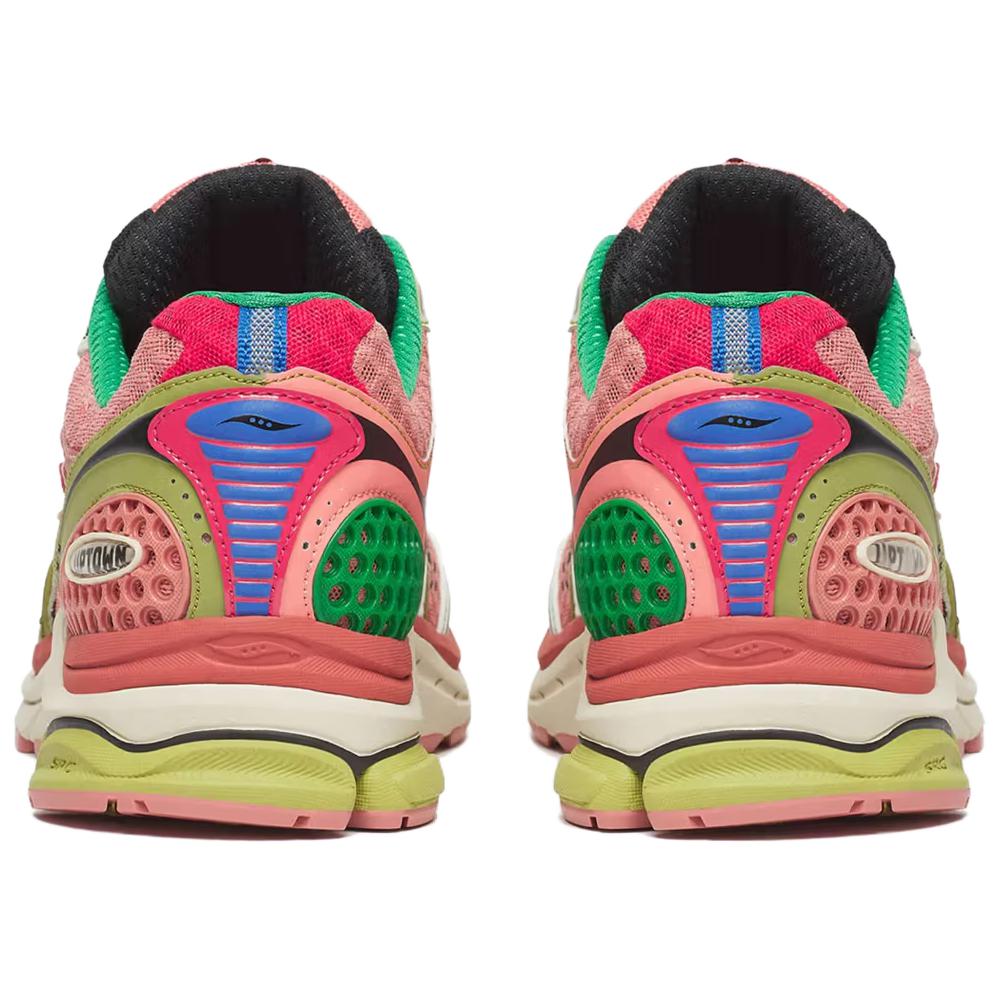 Jae Tips X Saucony ProGrid Triumph 4 Flowers Pack - Peach Unisex Sneakers Pink Leaf S70966-2