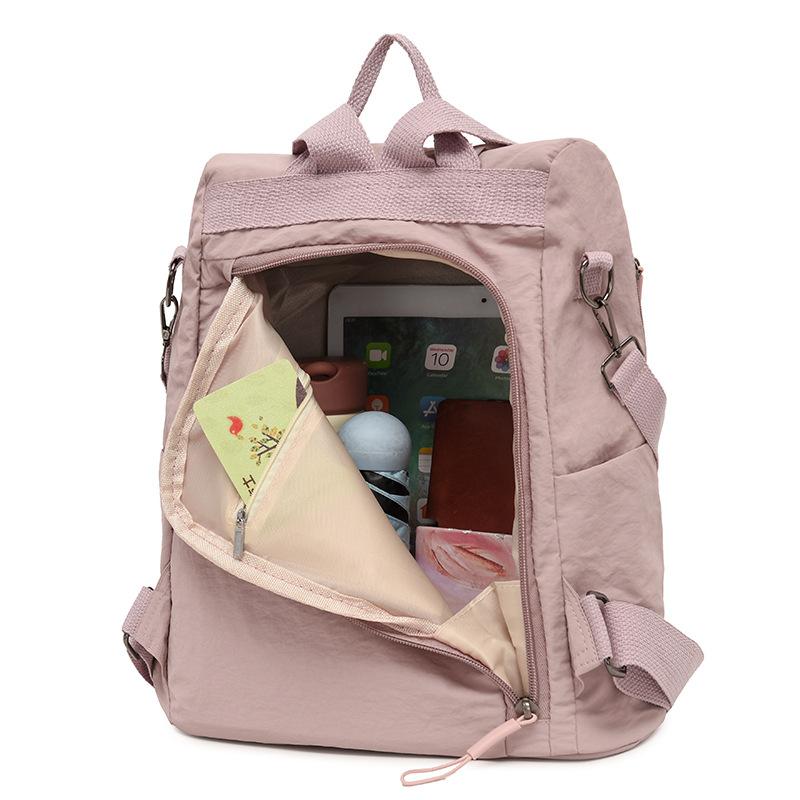 Travel Bag, Double-shoulder Bag, Simple Women's College Schoolbag Casually